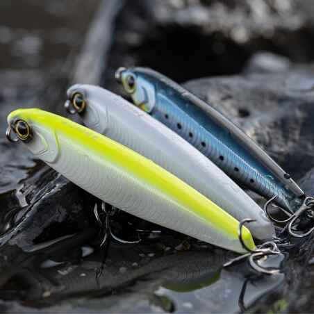 Lure fishing at sea Hard Lure WIZDOM 95F - Blue sardine