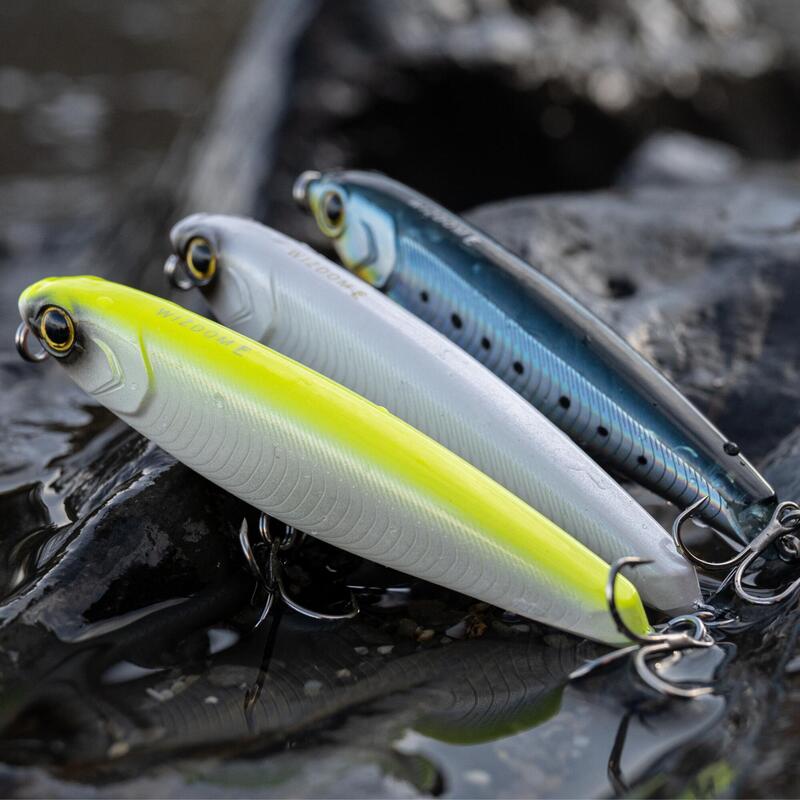 Minnow pesca mare WIZDOM 95F bianco