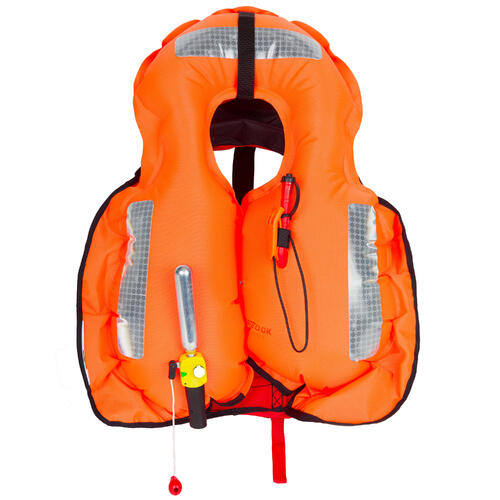 Gilet de sauvetage bateau voile gonflable adulte LJ 150N AIR rouge pour les  clubs et collectivités | Decathlon Pro