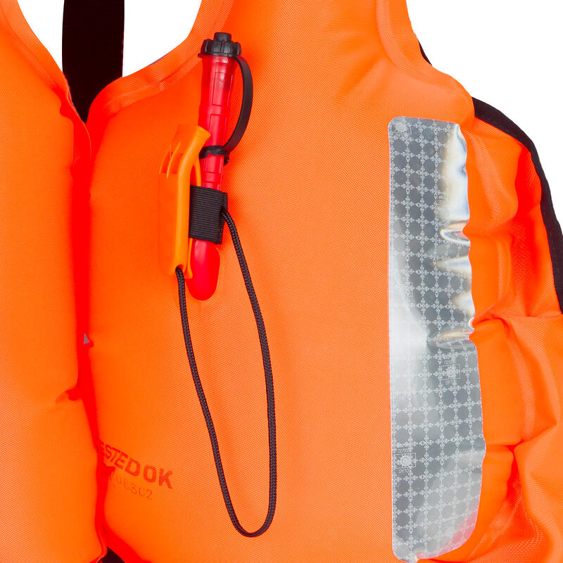 Adult's Sailing Inflatable Life Jacket LJ 150N AIR Red Decathlon