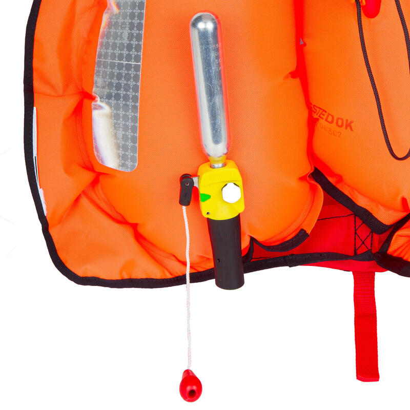 Gilet de sauvetage bateau voile gonflable adulte LJ 150N AIR rouge