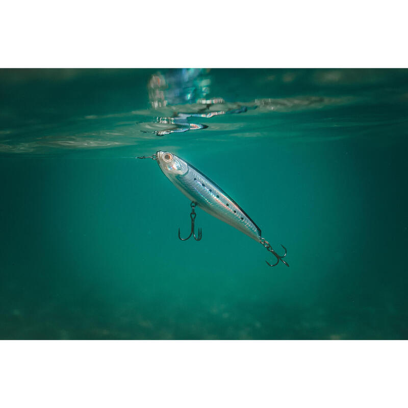 Minnow pesca artificiali mare WIZDOM 95F Blu sardine