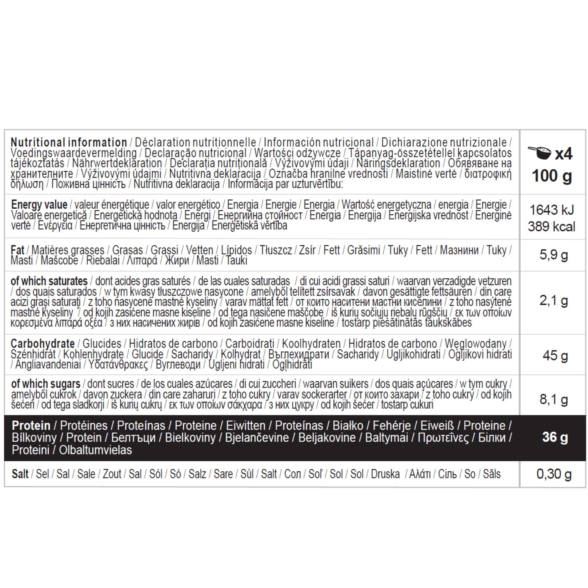 Muscle gainer 1,5 kg chocolade wei/haver 2/5
