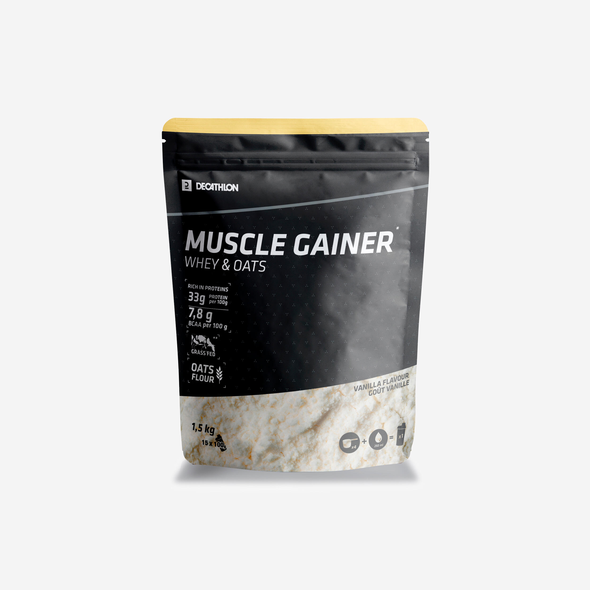 Muscle Gainer Vanilj Whey & Havre 1,5 Kg
