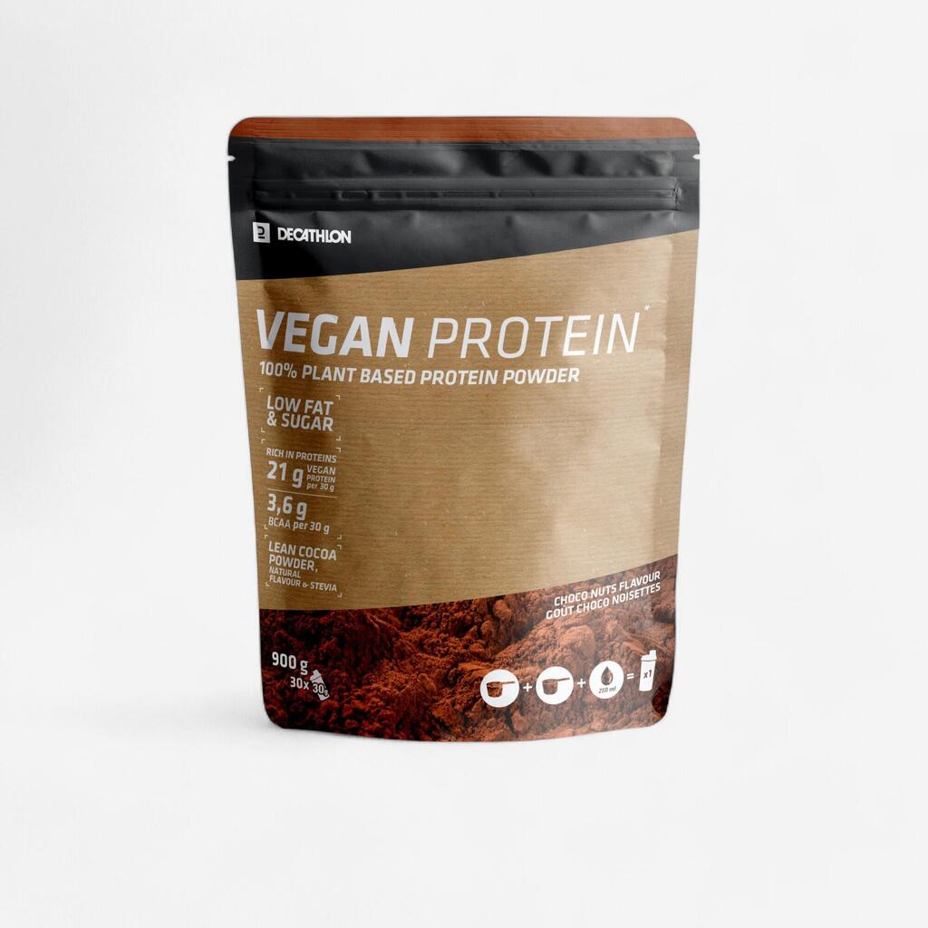 Vegāns proteīns, 900 g, šokolādes, lazdu riekstu
