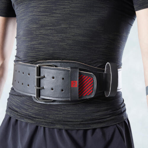 Weight Training Lumbar Belt - Leather - Decathlon