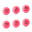 Table Tennis Balls TTB 100 1* 40+ 6-Pack - Pink