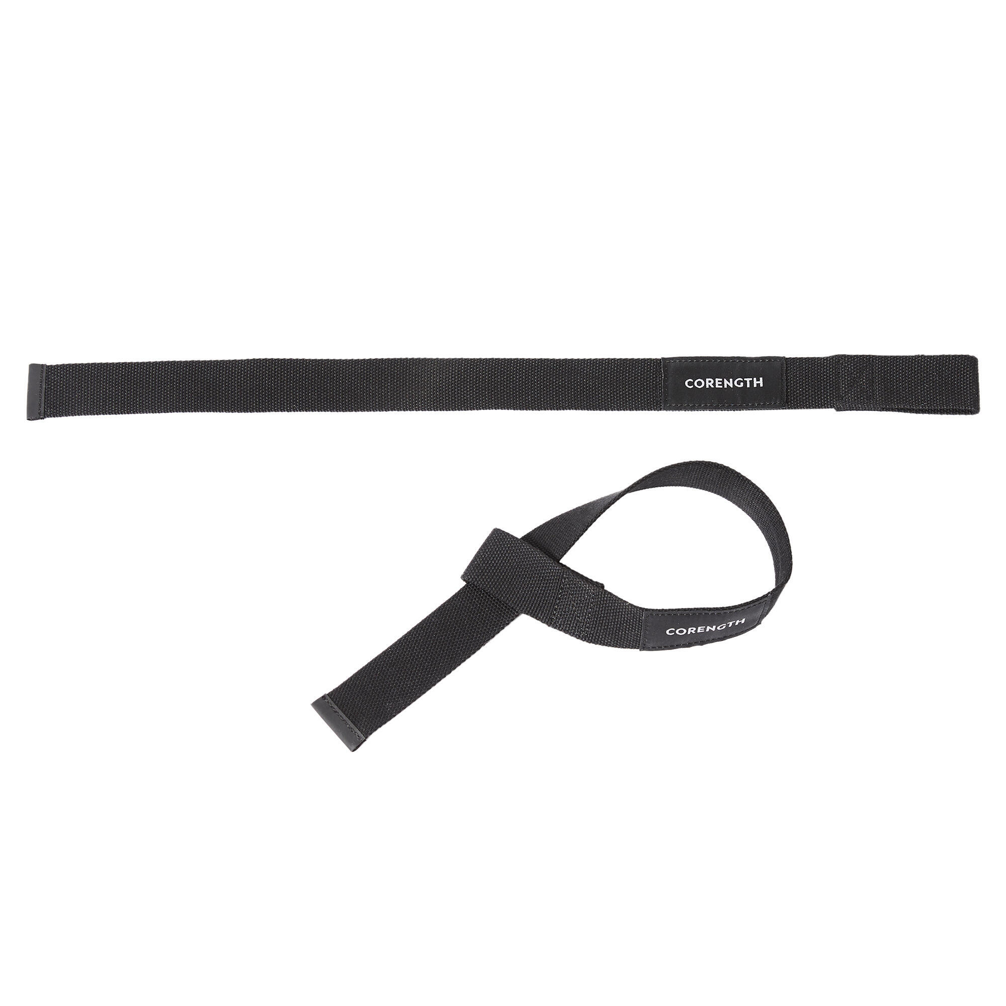 Weight Training Lifting Strap - Black 3/4