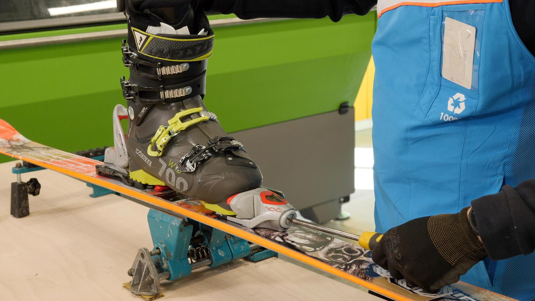skibindingen afstellen schroevendraaier