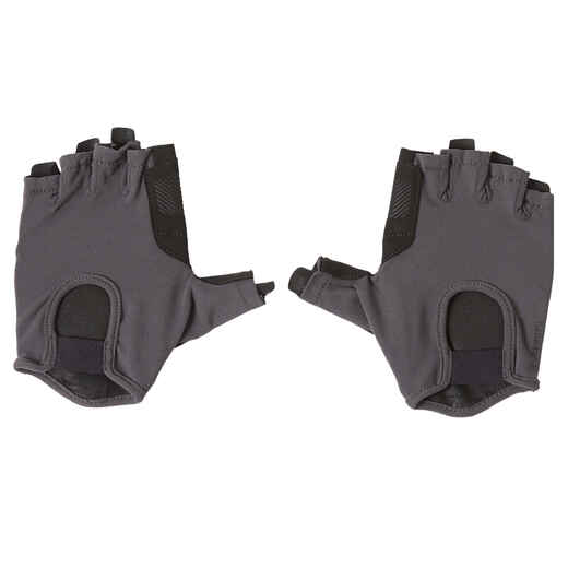 
      Guantes para gimnasio para Mujer Domyos 500 gris
  