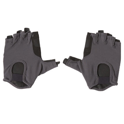 Gants de musculation respirant femme - gris