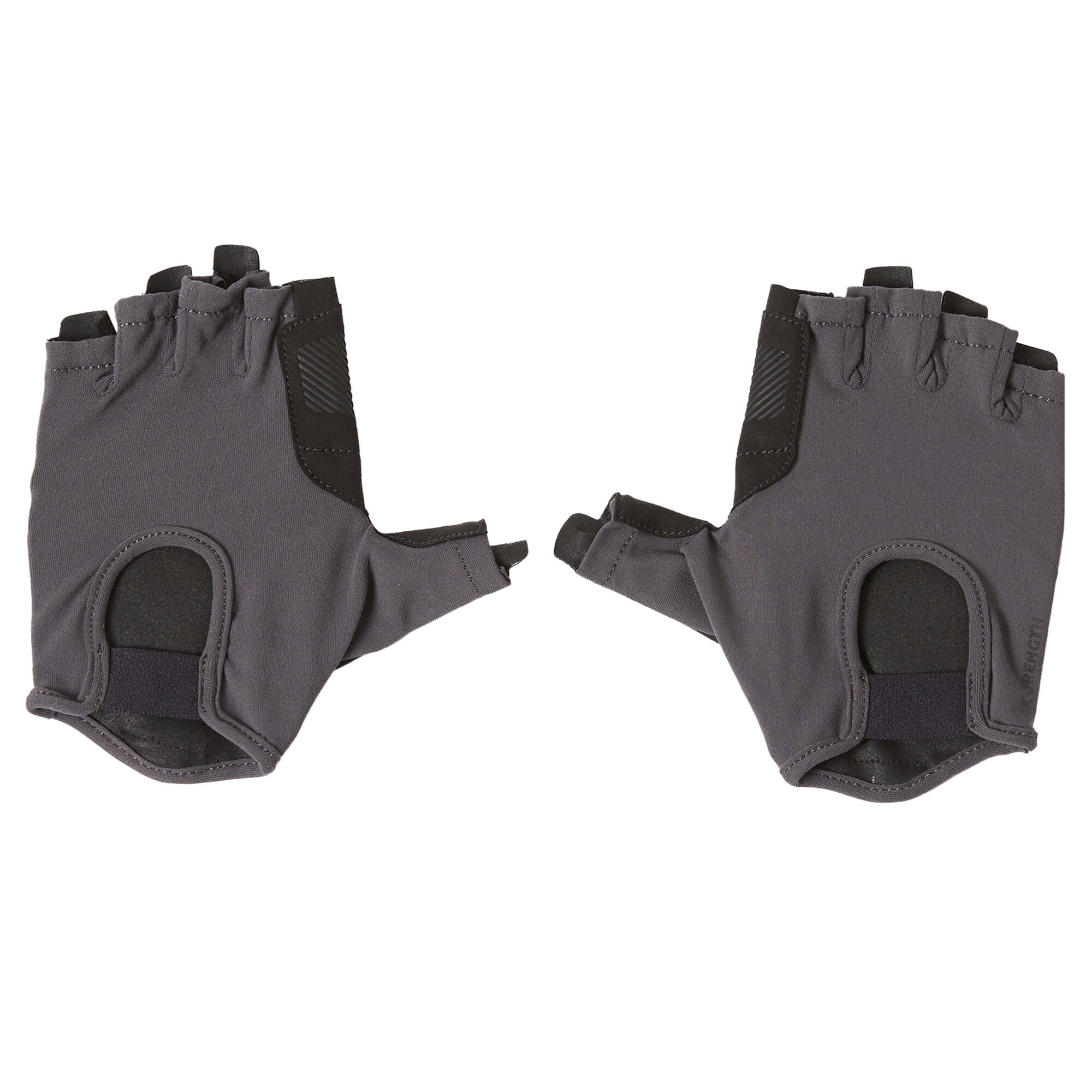 Women's breathable weight training gloves - grey