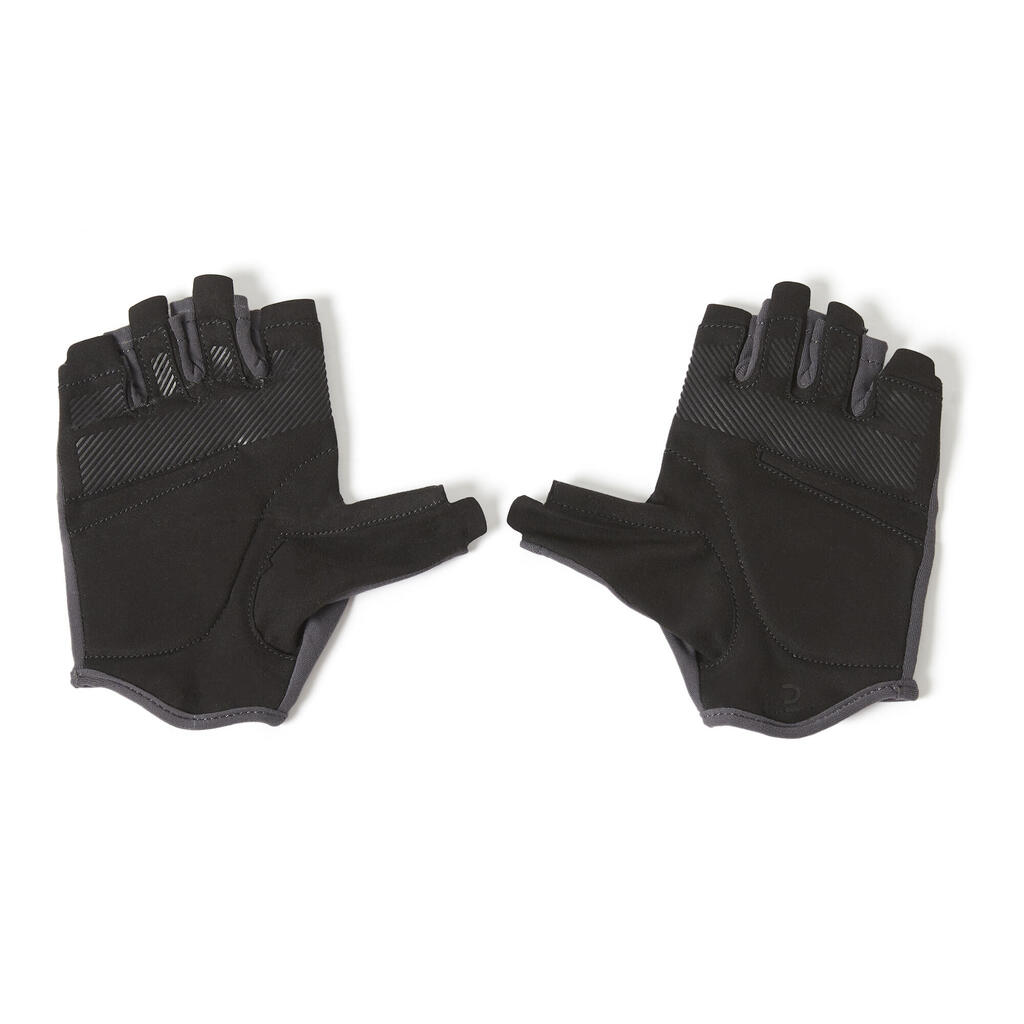 GUANTES PARA PESAS MUJER 500 GRIS 