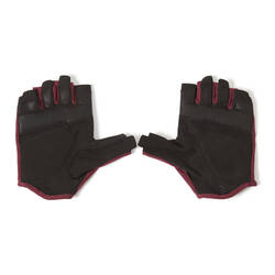 Women's Breathable Weight Training Gloves - Burgundy