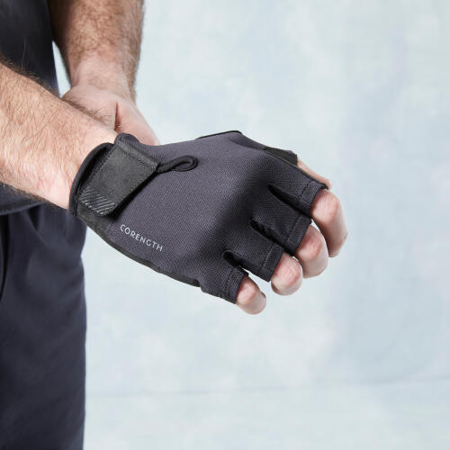 GANTS MUSCULATION 100 NOIR