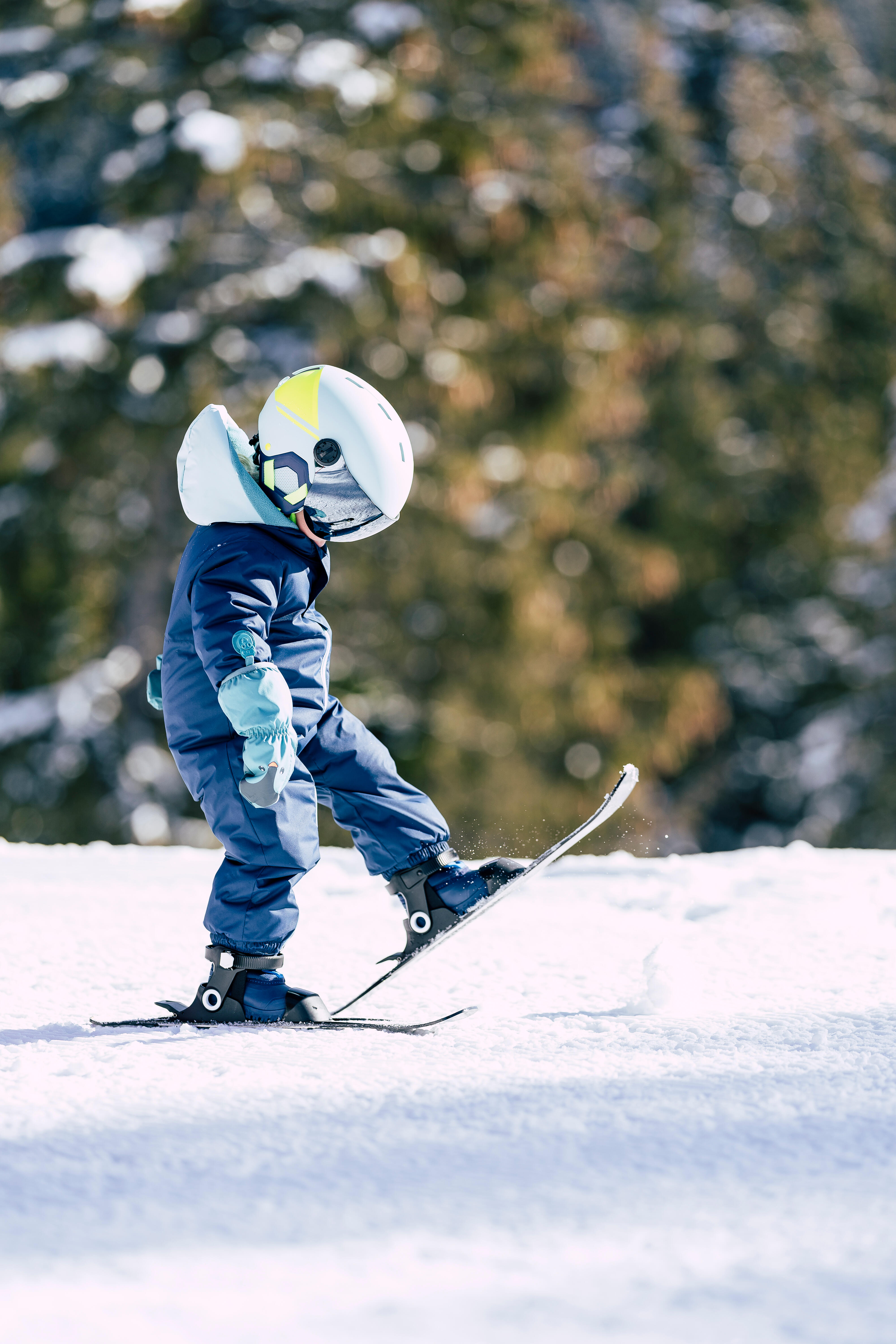 Skis à carres enfant Frist Turn 24 ans Noir, Jaune Fluo Wedze Décathlon