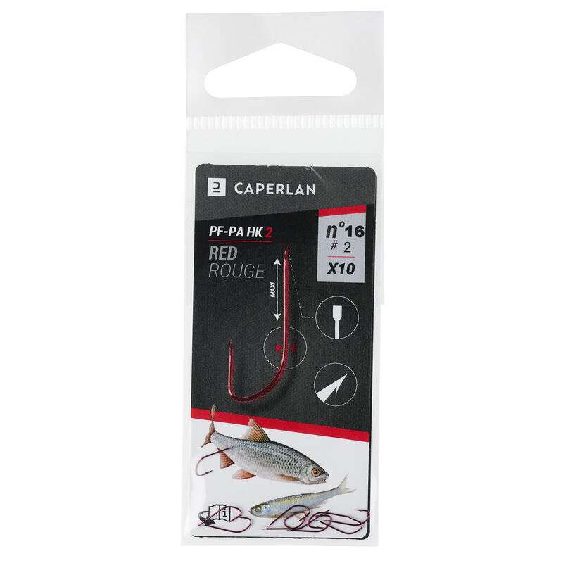 ANZÓIS SIMPLES NÃO EMPATADOS HK 2 VERMELHO X10 PARA A PESCA DIRETA