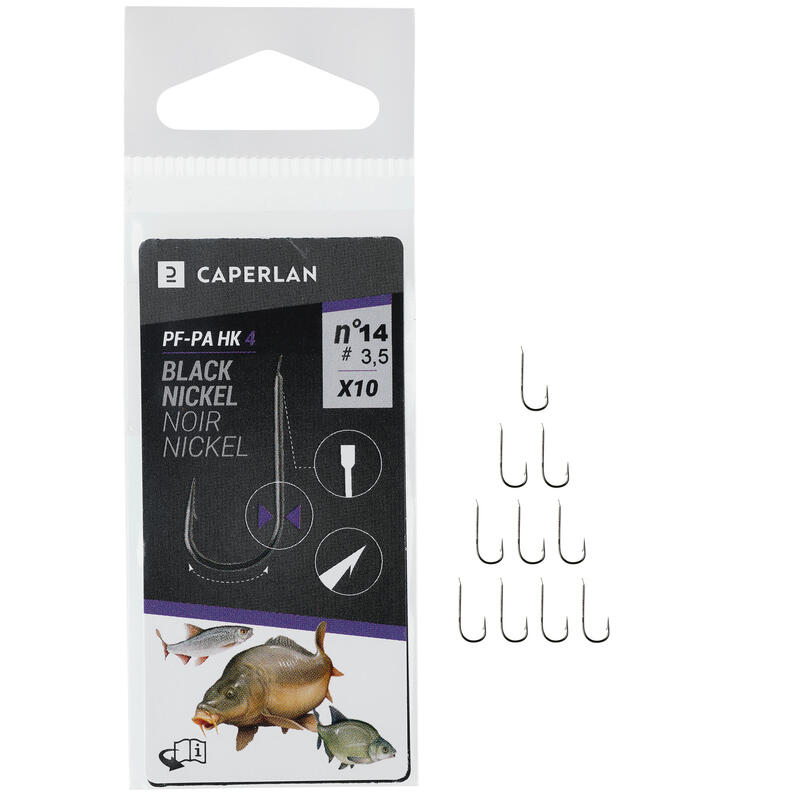 ANZÓIS SIMPLES NÃO EMPATADOS BLACK NICKEL PA HK 4 X10 PARA A PESCA DIRETA