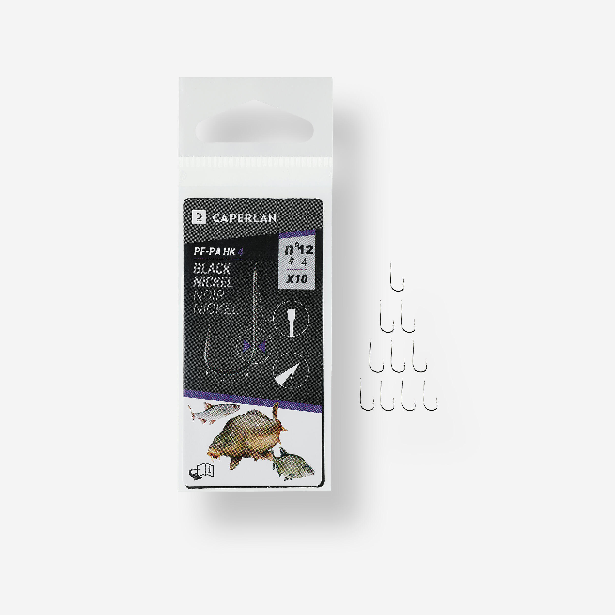 Amo semplice nickel non montato pesca al colpo PA HK 4 x10 5/18