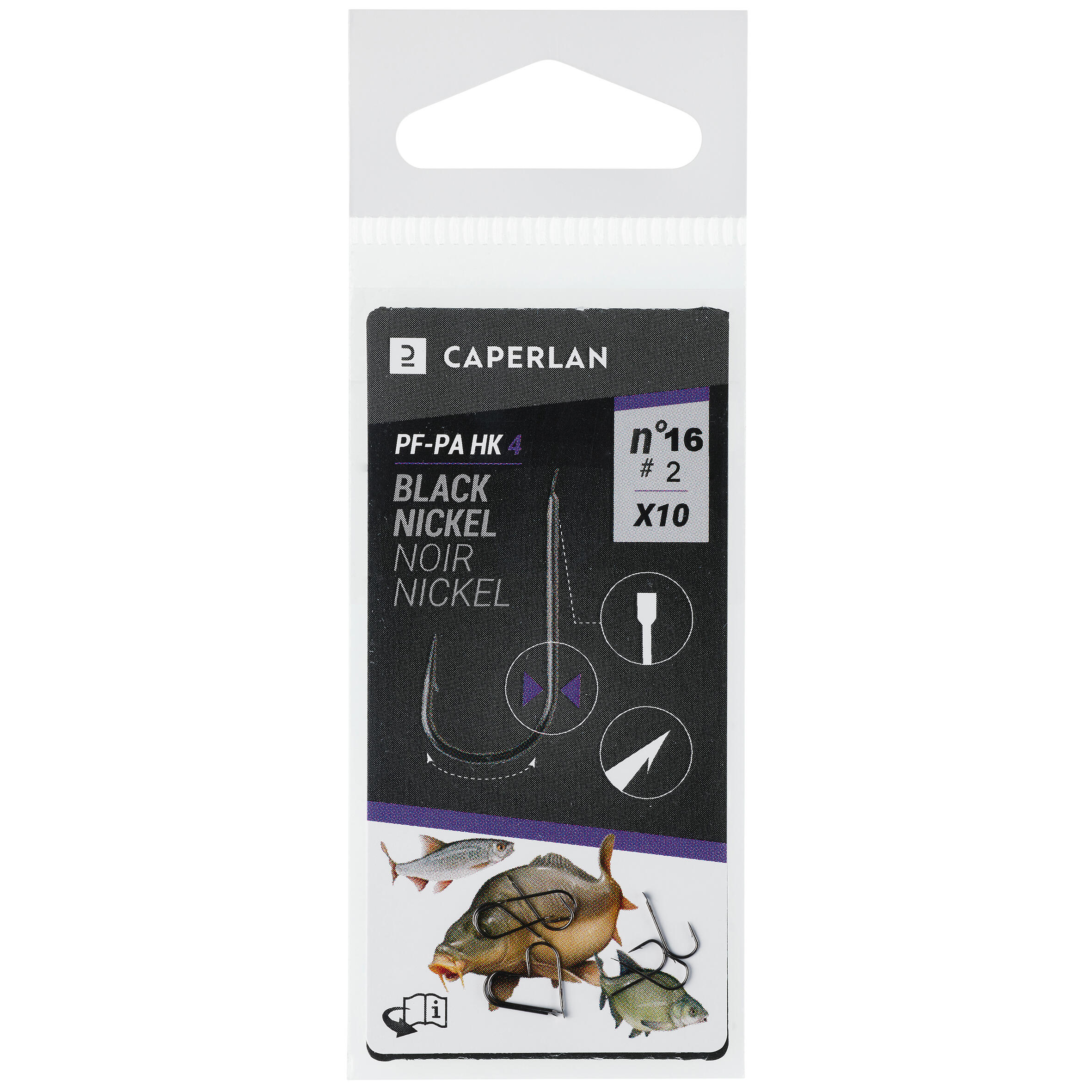 Amo semplice nickel non montato pesca al colpo PA HK 4 x10 10/18