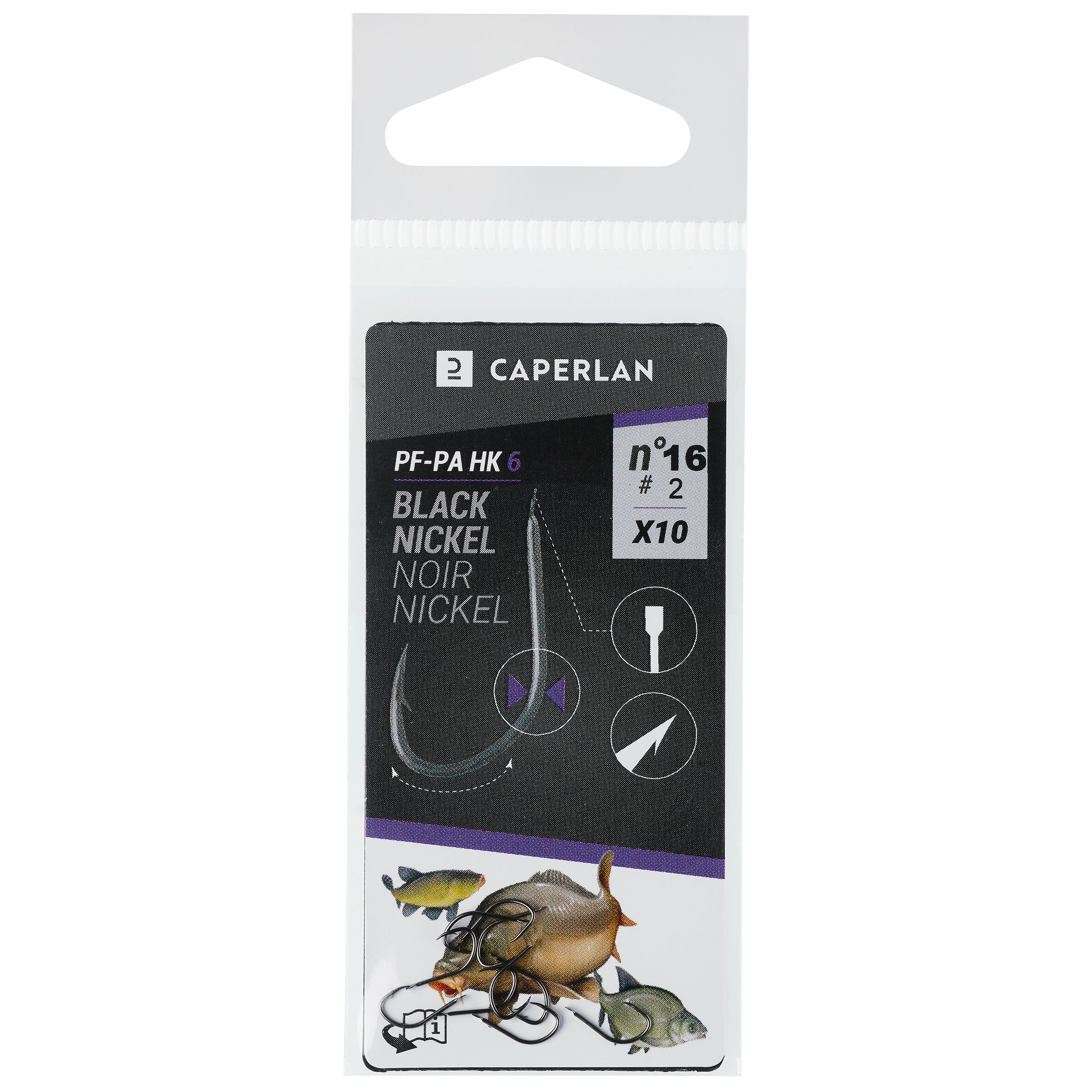 Amo semplice nickel non montato pesca al colpo PA HK 6 x10 9/13