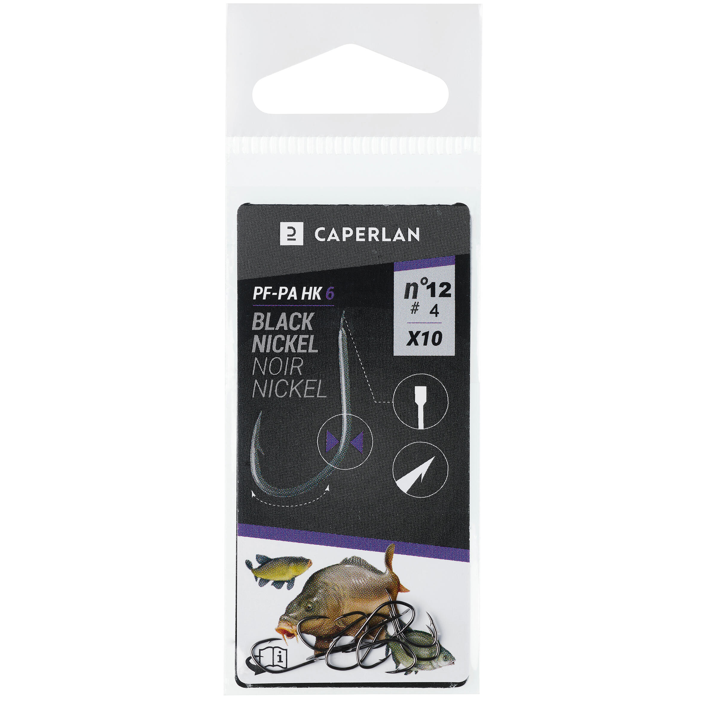 Amo semplice nickel non montato pesca al colpo PA HK 6 x10 3/13
