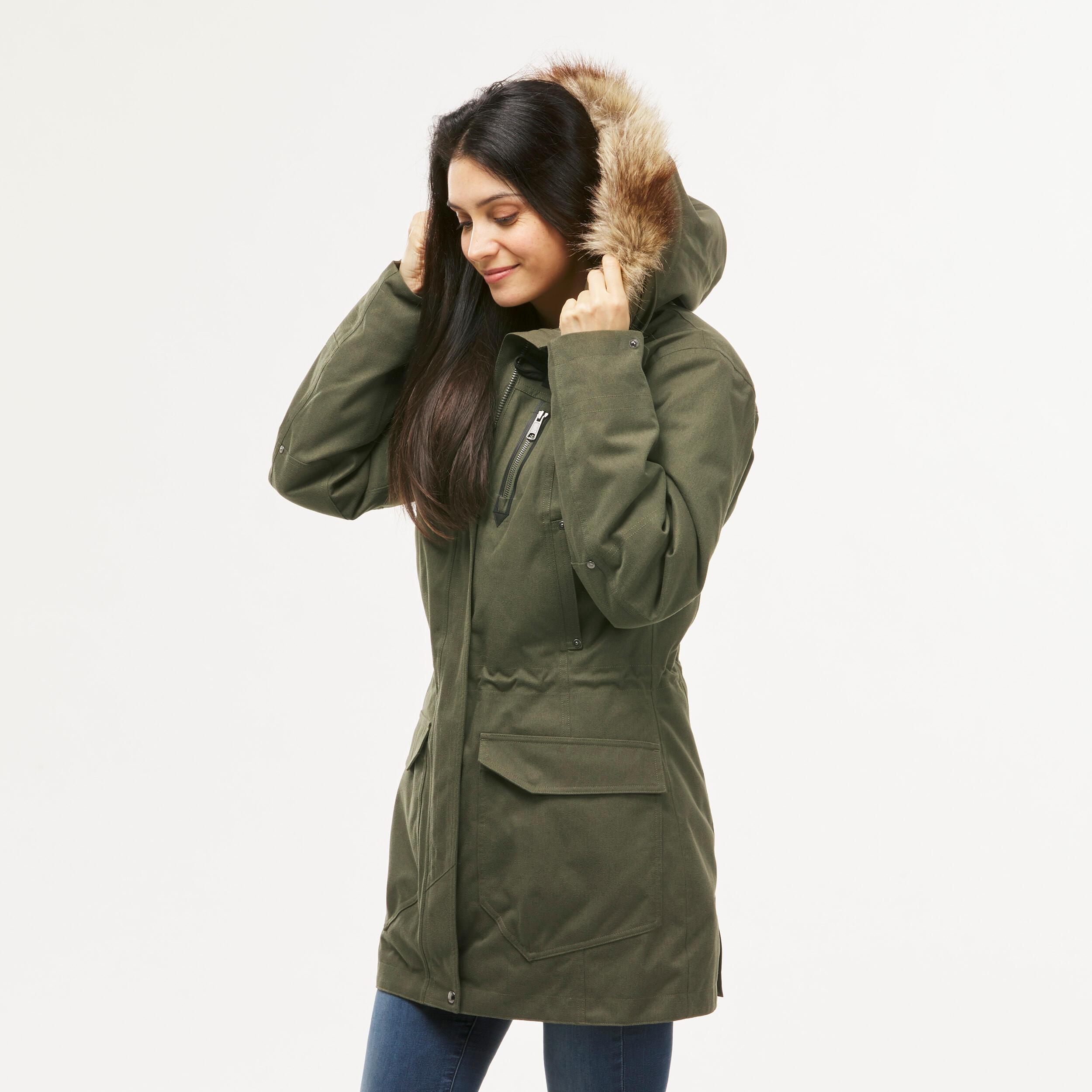 Waterproof Jacket - 700 - Khaki - Decathlon