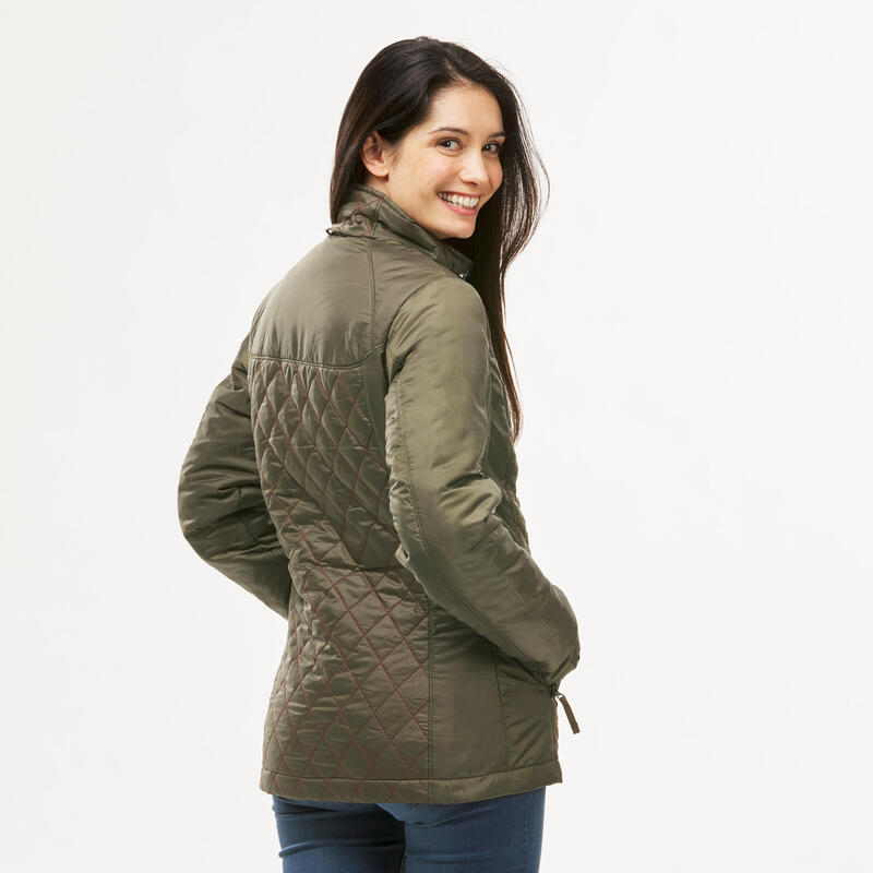 3-in-1-Jacke Damen wasserdicht bis -10 °C - Travel 700 khaki 