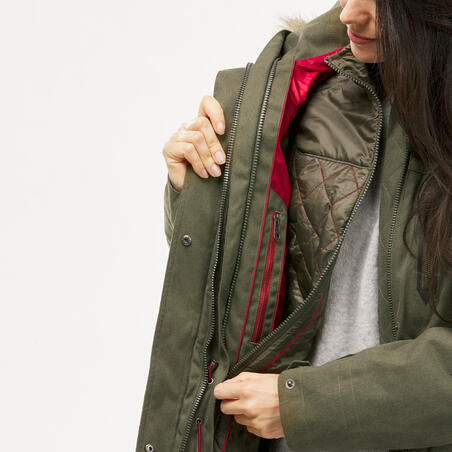 Куртка 3 в 1 для путеш. при темп. до -10°C водонепр.жен. TRAVEL 700 цвет хаки