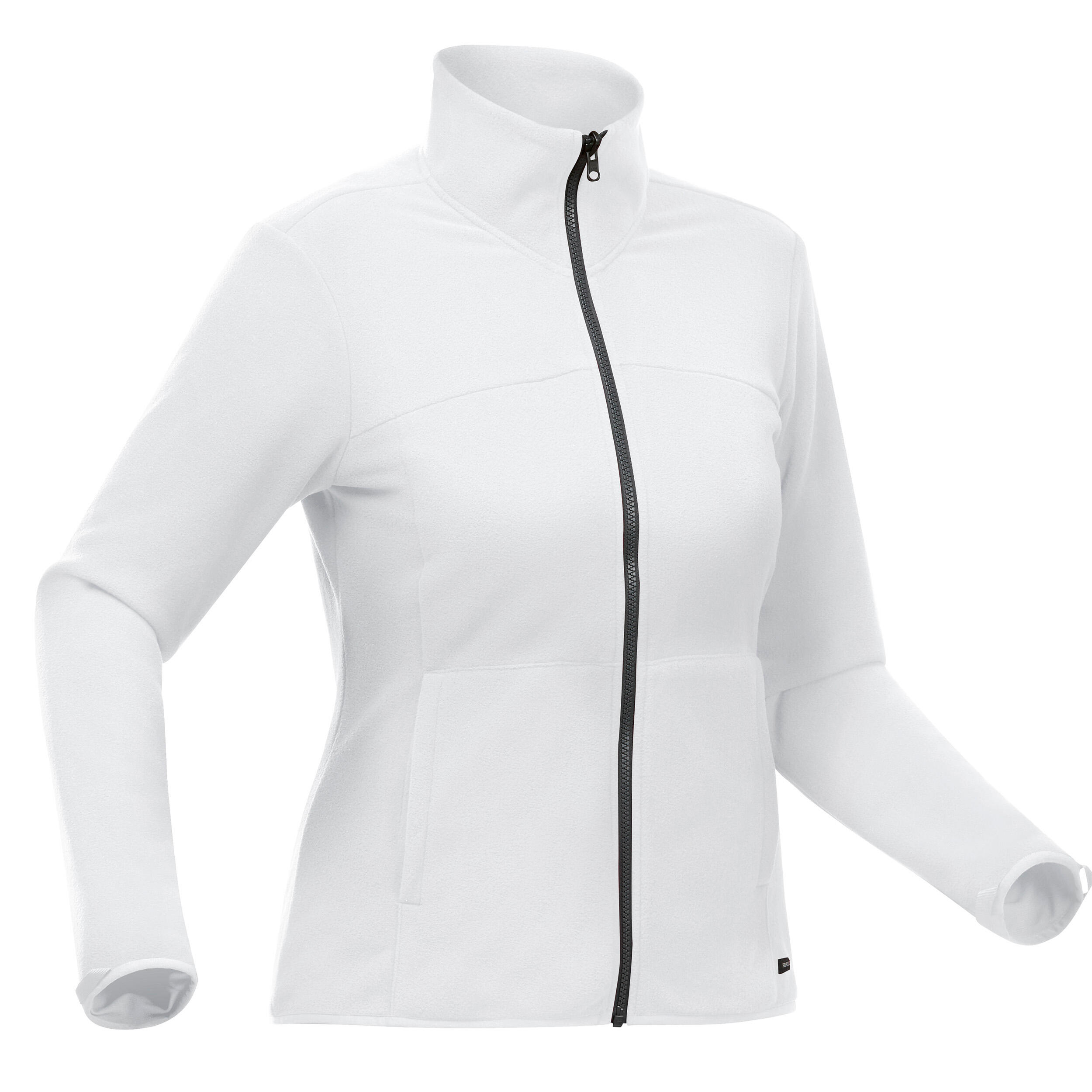 Women's Travel Trekking Waterproof 3-in-1 Jacket - Travel 100  0°C White 3/12