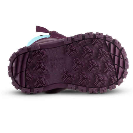 Baby Snow Boots, Baby Après-Ski WARM Purple and Turquoise