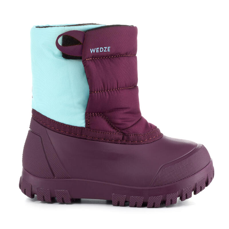 Schneestiefel Baby - Warm violett/türkis