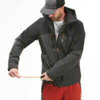 Men’s 3in1 waterproof hiking jacket -10°C, MH500 Mountain - Grey