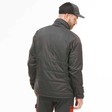 Men’s 3in1 waterproof hiking jacket -10°C, MH500 Mountain - Grey