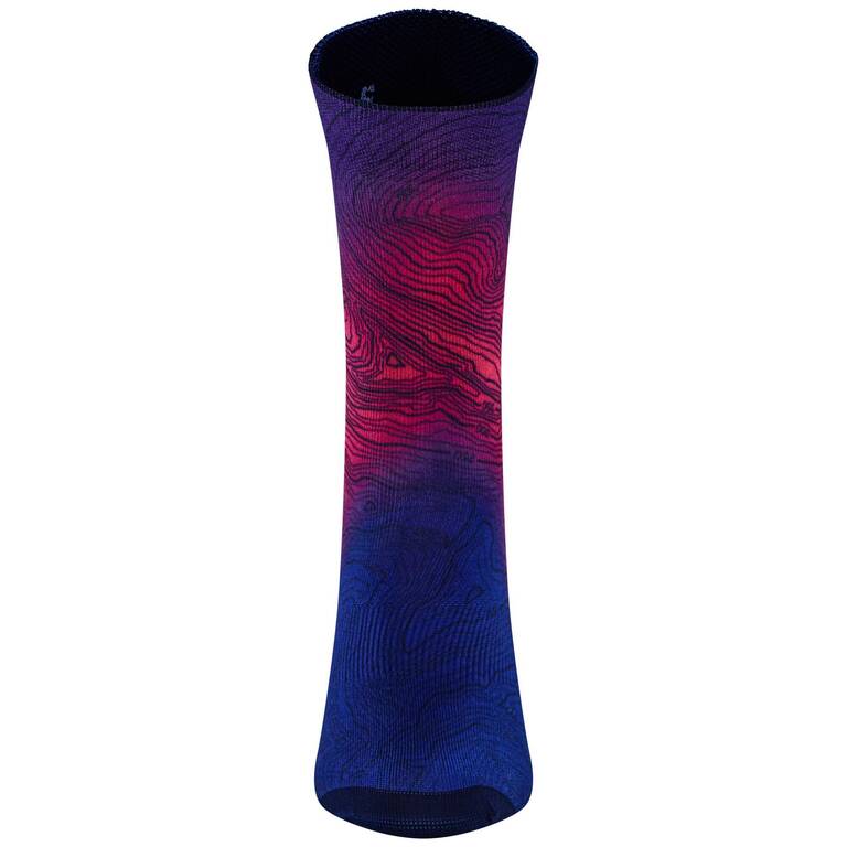 Summer Road Cycling Socks 500 - Purple/Magenta