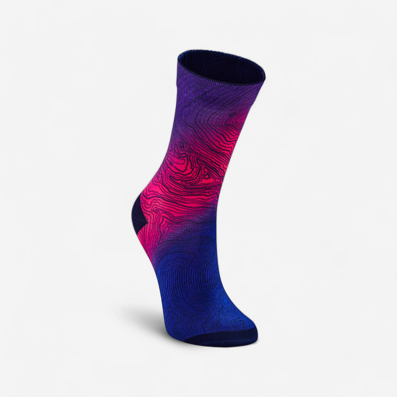 Summer Road Cycling Socks 500 - Purple/Magenta