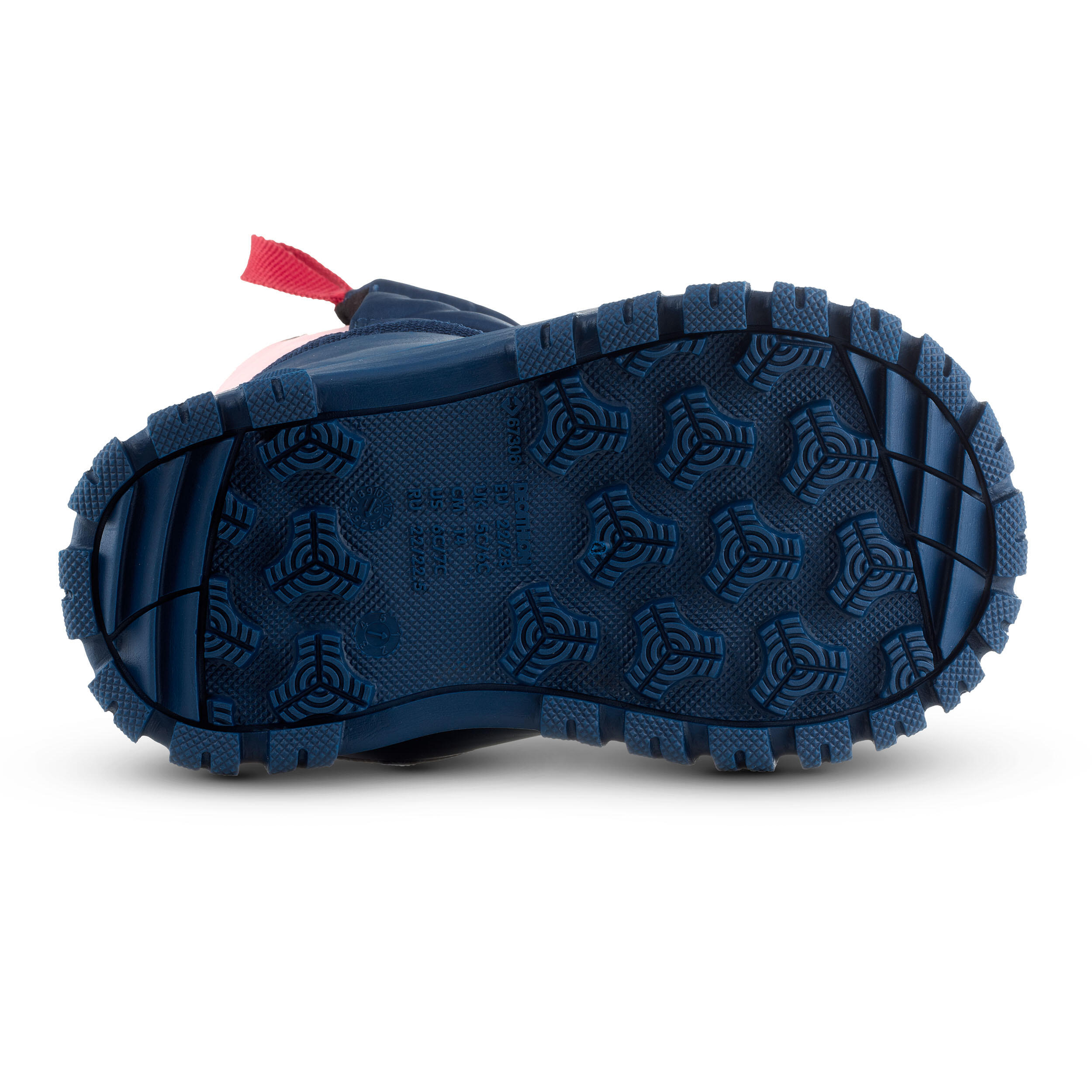 Baby snow boots, baby après-ski boots WARM blue and pink 3/7