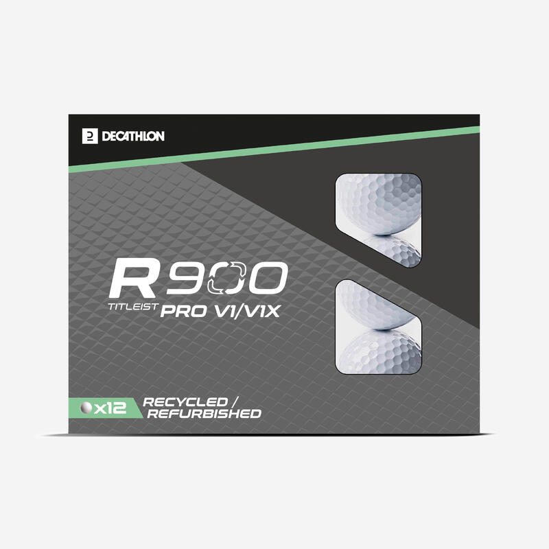 BOLAS RECICLADAS GOLF x12 - R900 BLANCO