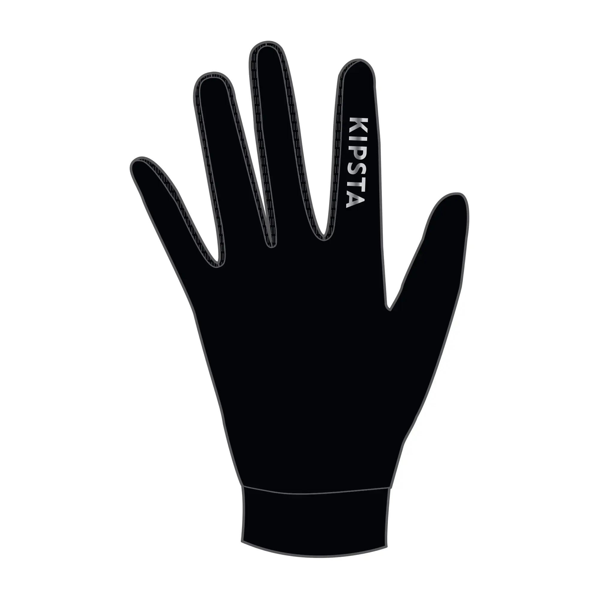 Kinder Fußball Handschuhe - Keepdry 500 Fußball Spielerhandschuhe schwarz 2/7