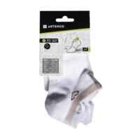 Kids' Low-Cut Sports Socks RS 160 Tri-Pack - White/Heart Logo