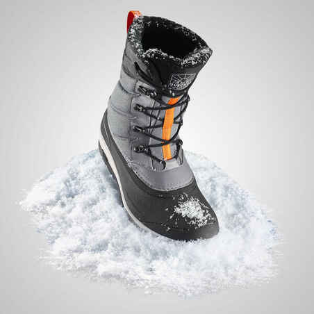 Schneestiefel Winterwandern SH500 X-Warm wasserdicht Schnürung Herren