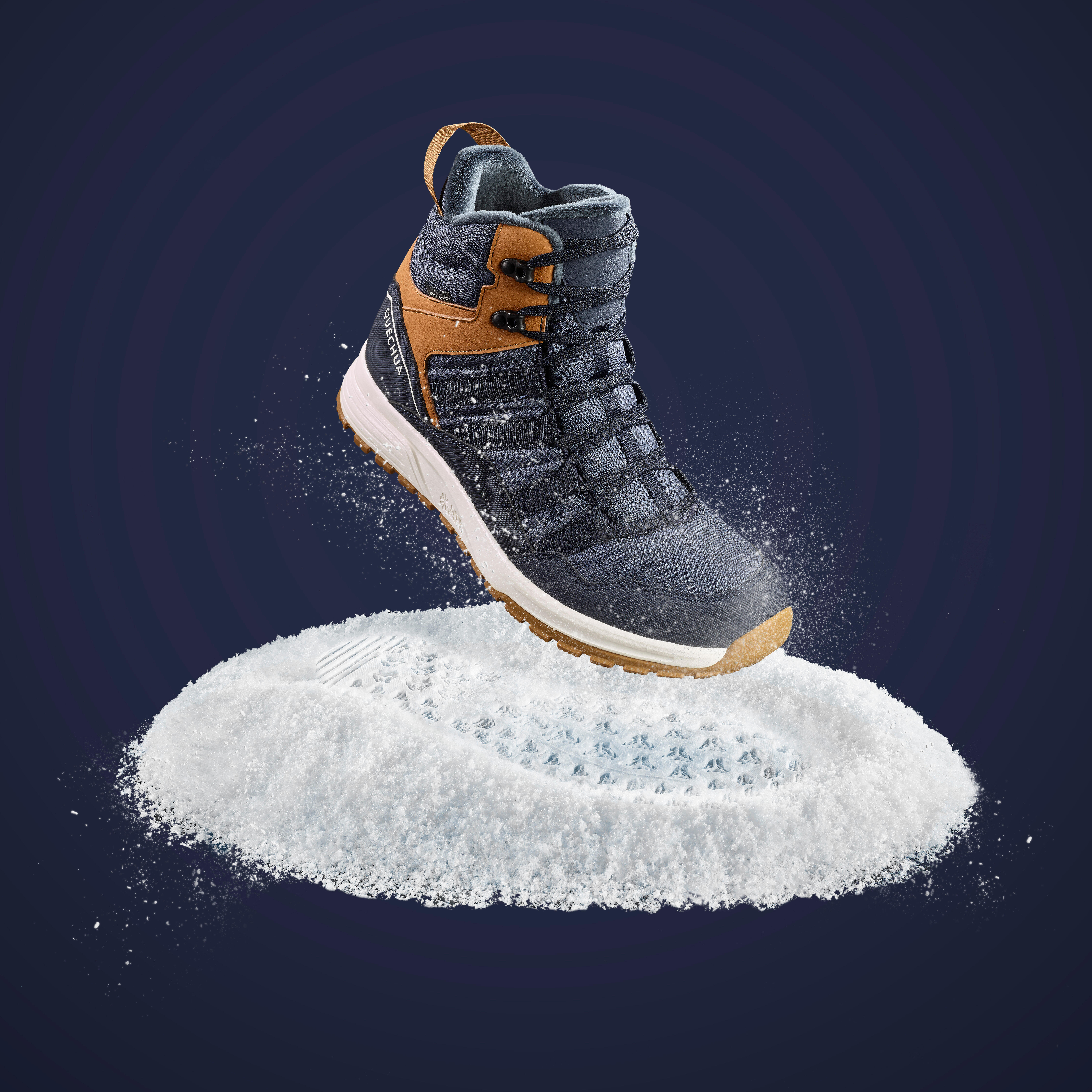 Men’s warm and waterproof hiking boots - SH500 MID