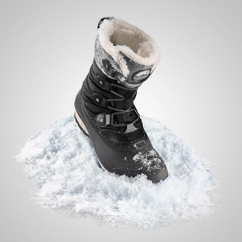 Kadın Outdoor Kar Botu - Su Geçirmez - Siyah - NH500