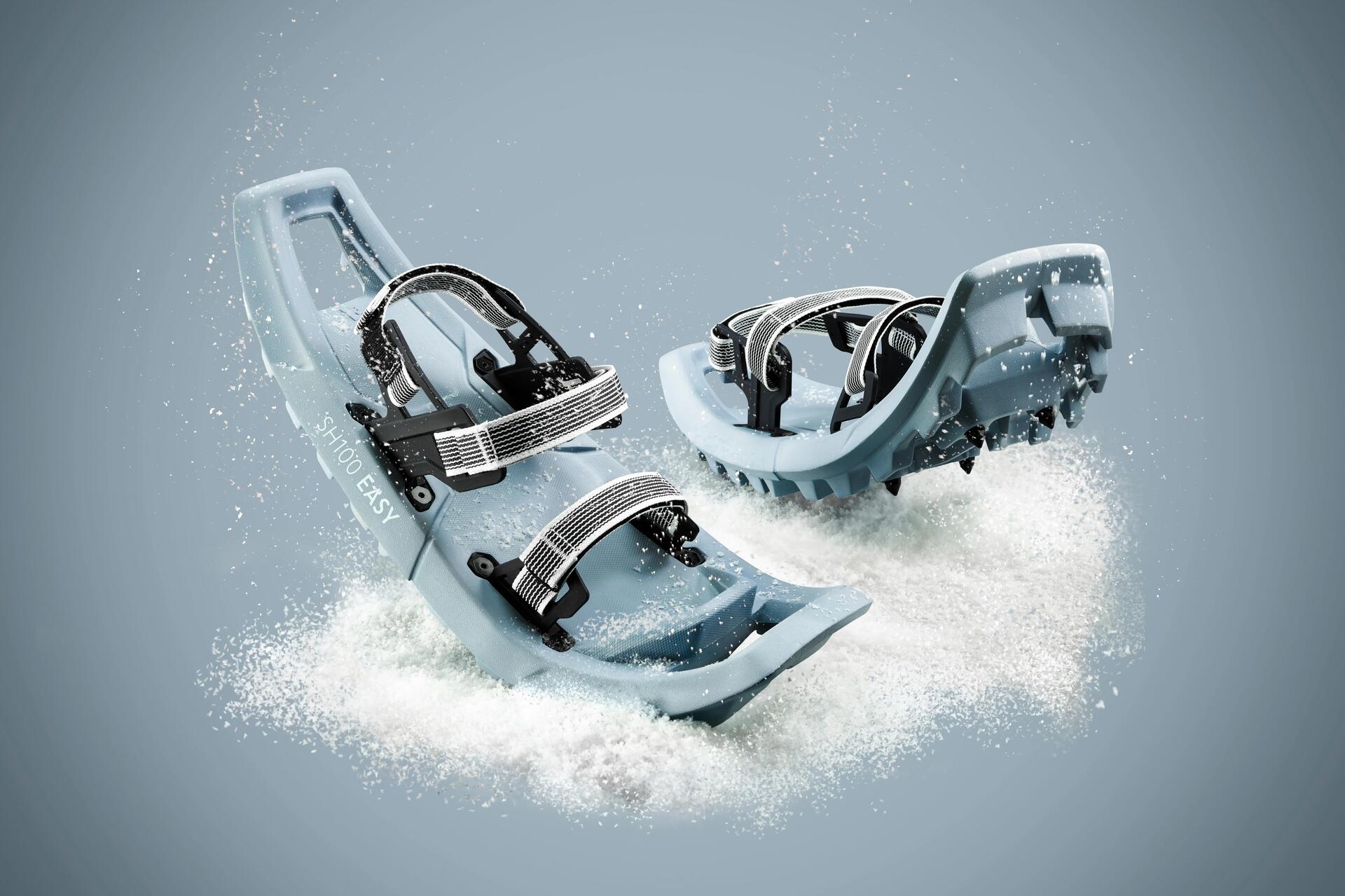 Raquettes à neige petits tamis - Quechua SH100 EASY ice-bleu -