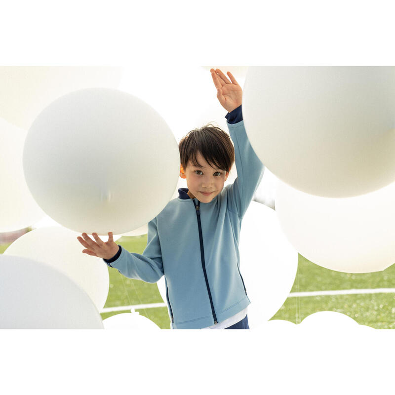 Bluză de trening respirantă Educație fizică S500 Bleumarin Copii 