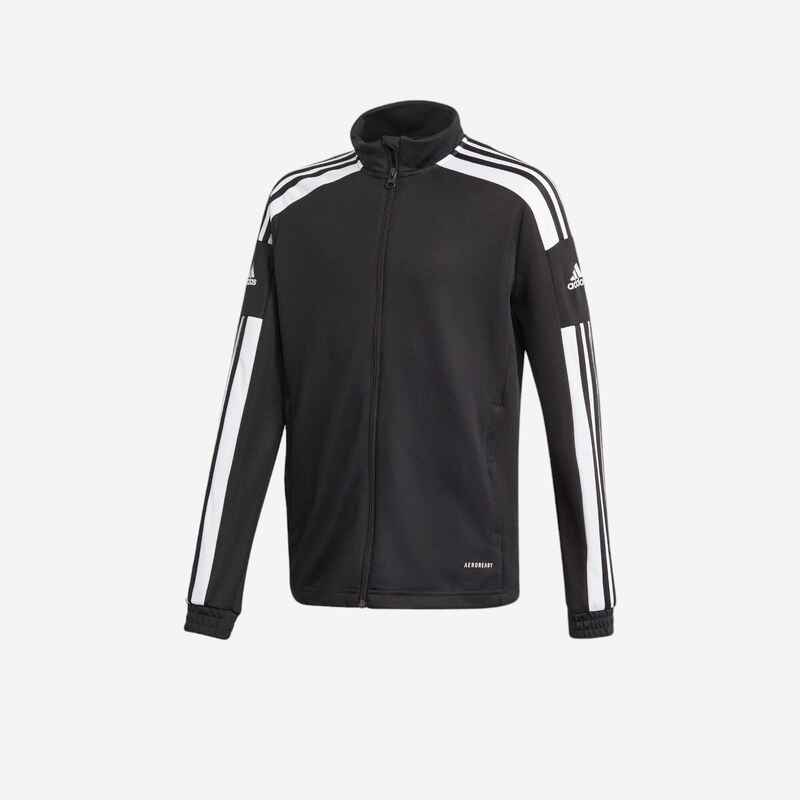 Trainingsjacke Fussball Squadra Damen/Herren schwarz