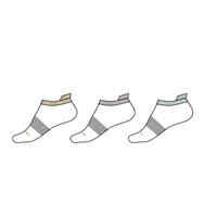 Kids' Low Tennis Socks Tri-Pack RS 160 - Bright White