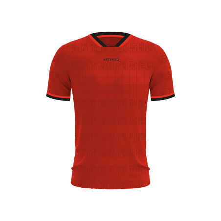 Camiseta de tenis manga corta Niños TTS900 Artengo rojo