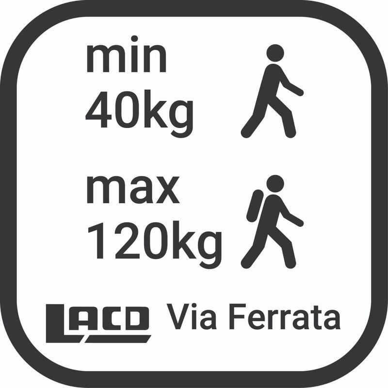 Klettersteigset Via Ferrata 40 bis 120 kg S