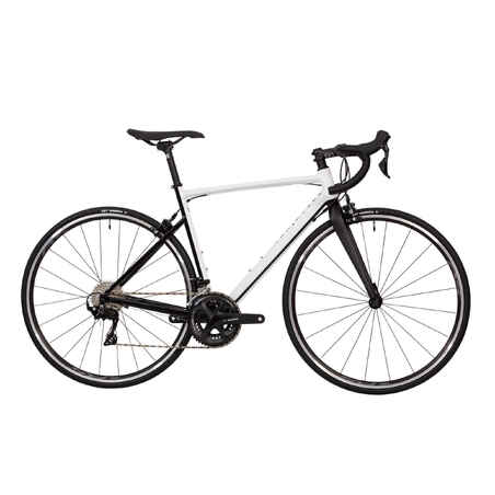 Bicicleta de ruta marco aluminio AF105 rin700 Van Rysel - blanca